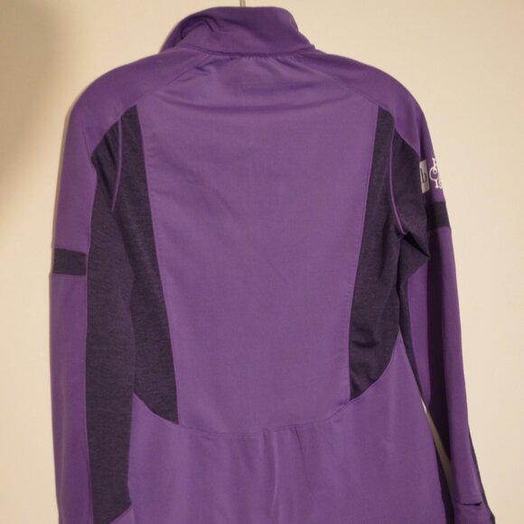 RM Running Man HOT CHOCOLATE 15K Zips Stretch Purple Activewear Women S - Picture 6 of 8